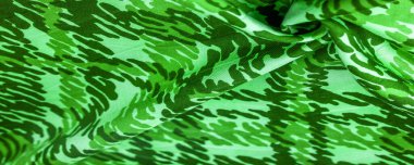 Arkaplan tasarımı dokusu, yeşil ipek kumaş, soyutlama, telif hakkı baskısı, askeri kamuflaj yün kumaşı, tasarımlarınız size askeri malzeme sağlar.,