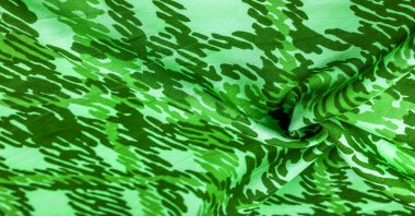 Arkaplan tasarımı dokusu, yeşil ipek kumaş, soyutlama, telif hakkı baskısı, askeri kamuflaj yün kumaşı, tasarımlarınız size askeri malzeme sağlar.,