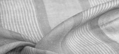 Doku, arkaplan, desen, tasarım, beyaz çizgili gri-beyaz kumaş, projeleriniz için cesur ve parlak bir kumaş. Çok çeşitli renklerde pek çok yumuşak ovayla