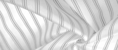 Kabartmalı çizim, kompozit tekstil, beyaz renkli yoğun ipek kumaş, gri çizgiler, kumaşa dokunuş, dar şerit. özellik, çizgi, çizgi, çizgi, iz,