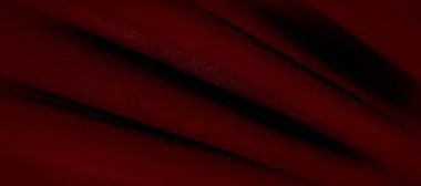 desen, kırmızı ipek kumaş panoramik fotoğraf. İpek Dük 'ün ruh hali saten. Güzel ve asil. Daha koyu bir parlaklığı var, bir tarafta olağan saten, ortalama bir ağırlığı ve daha katı bir eli var..