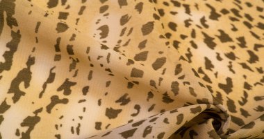 Dokusal arkaplan koleksiyonu, ipek kumaş, Afrika teması, hayvan derisi, kahverengi tonlar.