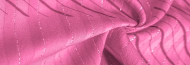 Tasarım arka plan dokusu, lurex çizgili kırmızı ipek kumaş, taze ve rahat bir stil için mükemmel..