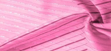 Tasarım arka plan dokusu, lurex çizgili kırmızı ipek kumaş, taze ve rahat bir stil için mükemmel..