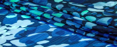 Desenli tasarım, ipek kumaş, kadın eşarbı, beyaz kırmızı-kahverengi soyut daireler, projeniz başarılı olacak, eğer bu kumaşı kaldırırsanız, silinmez etkiler bırakacak.