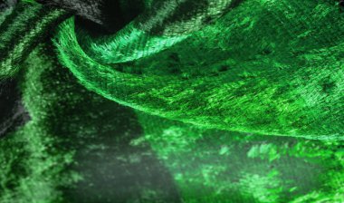 Doku, arkaplan, desen, tasarım, yeşil kadife kumaş, yoğun ipek kumaş, pamuk veya naylon..