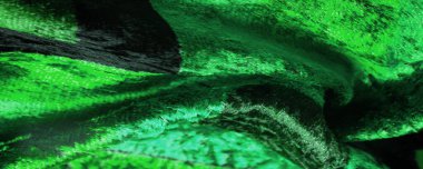 Doku, arkaplan, desen, tasarım, yeşil kadife kumaş, yoğun ipek kumaş, pamuk veya naylon..