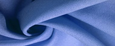 Doku, arka plan, şekil, Crepe de Chin. açık mavi, kahverengi çiçekler. Bu bir ipek grubu, pürüzle karakterize edilmiş, aynı zamanda hafif kırışık..