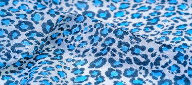 doku, arkaplan, desen, kartpostal, ipek kumaş, mavi gök mavisi beyaz arka planda bulanık çiçekler, kalın malzeme kaynağı yaz çiçeği deseni tekrarlayan desen