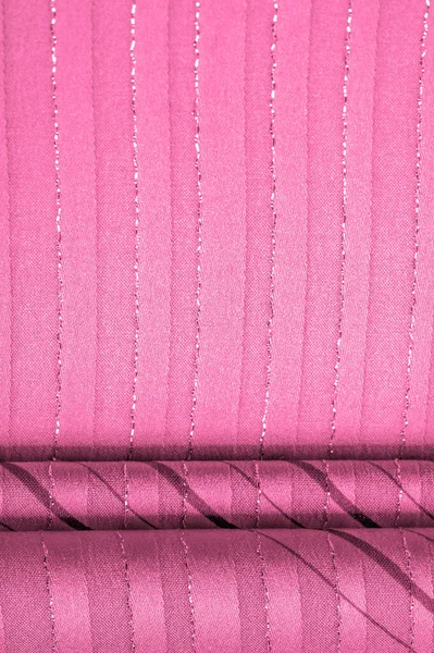 Textura Fundo Design Tecido Cerise Vermelho Com Listras Lurex Perfeito — Fotografia de Stock