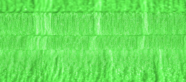 Textura Pozadí Vzor Kolekce Vrásčitá Hedvábně Zelená Tkanina Ohyb — Stock fotografie
