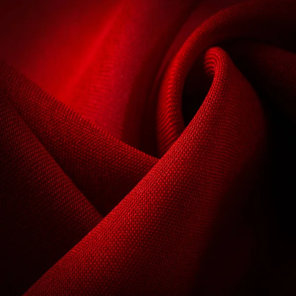 Texture Background Pattern Red Satin Weave Usually Has Glossy Surface — Stock Photo, Image