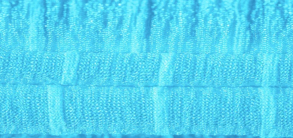 Texture Fond Motif Collection Tissu Soie Ridée Électrique Bleu Tissu — Photo