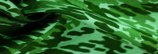 Background Design Texture Green Silk Fabric Abstraction Copyright Print Military — Stock Photo, Image