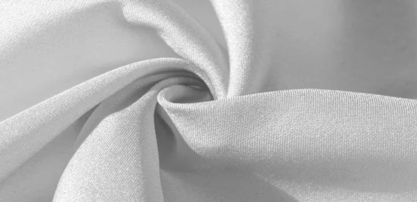 Текстура Фон Узор Шелковая Ткань Белого Цвета Шелк Невероятно Изысканный — стоковое фото