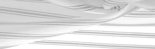 Dibujo Relieve Textiles Compuestos Tela Seda Densa Color Blanco Líneas — Foto de Stock