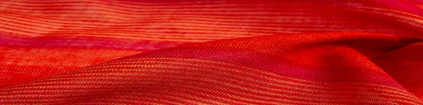 Texture Background Pattern Design Fabric Red Orange Yellow Stripes Bold — Stock Photo, Image