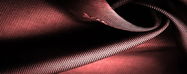 巧克力 丝绸面料 西耶纳 丹吉尔小图案 是线条 阴影的组合 — 图库照片