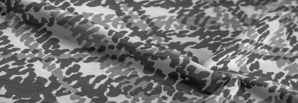 Konstrukcja Tła Tekstury Czarno Białe Jedwabne Tkaniny Abstrakcja Druk Praw — Zdjęcie stockowe