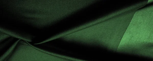 Texture Background Pattern Emerald Silk Fabric Silk Satin Weaving Differs — Stock Photo, Image