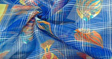 arkaplan dokusu, desen koleksiyonu, lacivert ipek kumaş, mercan resifli balık, çocuk sanatı