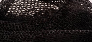 Doku, arkaplan, tasarım, siyah kadın dantelinden şal, siyah dantelden örgü, püskül, el örgüsü çiçek festivali armağanı tasarımından düğün üçgeni kartpostalı