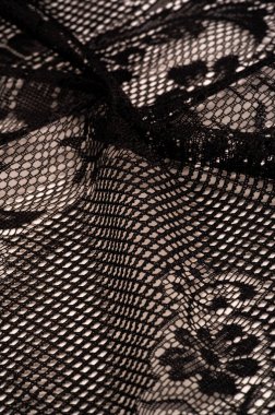 Doku, arkaplan, tasarım, siyah kadın dantelinden şal, siyah dantelden örgü, püskül, el örgüsü çiçek festivali armağanı tasarımından düğün üçgeni kartpostalı