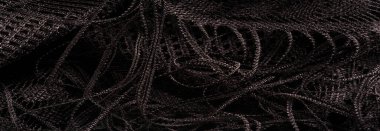 Doku, arkaplan, tasarım, siyah kadın dantelinden şal, siyah dantelden örgü, püskül, el örgüsü çiçek festivali armağanı tasarımından düğün üçgeni kartpostalı