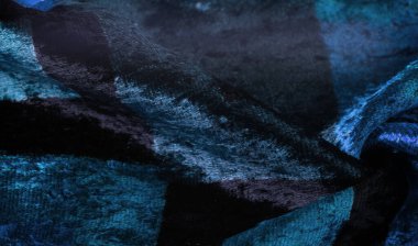 Doku, arkaplan, desen, tasarım, mavi kadife kumaş, yoğun ipek kumaş, pamuk veya naylon..