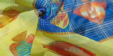 arkaplan dokusu, desen koleksiyonu, lacivert ipek kumaş, mercan resifli balık, çocuk sanatı