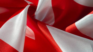 Doku, arkaplan, desen, ipek kırmızı ve beyaz krep nefesi. Parmak izli labirent küp geometrik kumaş. Projeleriniz için en iyi çözüm. Bu kumaşla en iyisi olacaksın.