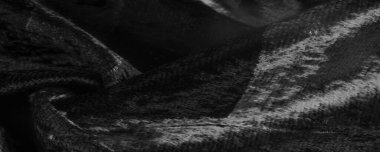Doku, arkaplan, desen, tasarım, siyah beyaz kadife kumaş, yoğun ipek kumaş, pamuk veya naylon bir tarafı kalın kısa.