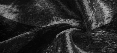 Doku, arkaplan, desen, tasarım, siyah beyaz kadife kumaş, yoğun ipek kumaş, pamuk veya naylon bir tarafı kalın kısa.