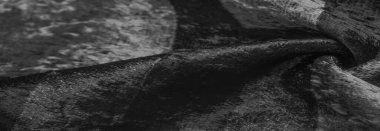 Doku, arkaplan, desen, tasarım, siyah beyaz kadife kumaş, yoğun ipek kumaş, pamuk veya naylon bir tarafı kalın kısa.