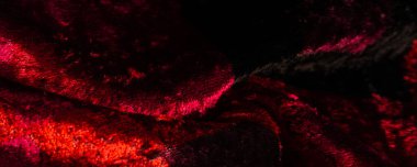 Doku, arkaplan, desen, tasarım, kırmızı sarı kadife kumaş, yoğun ipek kumaş, pamuk veya naylon bir tarafı kalın kısa.