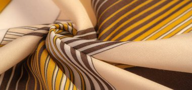 Doku, arka plan, desen, kahverengi renk ipek kumaş, geometrik çizgiler, farklı tonları kabile düz çizgiler desen, geometrik desen, projeler için ayarlayın, kahverengi ve beyaz