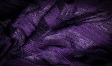 Doku, arkaplan, tasarım, açık şeffaf mor renkli ipek kumaş, yumuşak dokunmatik malzeme projelerinizin son gelişmeleri ile birleştirilmek üzere gökkuşağı renklerinde mevcuttur