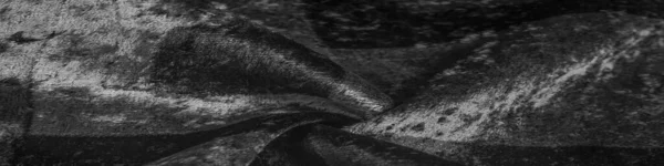 Doku Arkaplan Desen Tasarım Siyah Beyaz Kadife Kumaş Yoğun Ipek — Stok fotoğraf