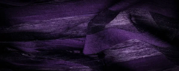 Textura Fondo Diseño Tejido Seda Transparente Claro Color Violeta Material — Foto de Stock