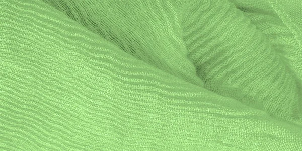 Texture Sfondo Modello Tessuto Ondulato Seta Verde Schiacciato Tuoi Progetti — Foto Stock