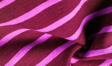 Doku, arkaplan, desen, tasarım, kahverengi ve soluk mavi yün çizgilerden kumaş, zarif ve hoş yün örgü. Projelerin için harika..