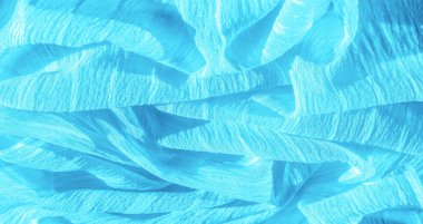 Doku, arkaplan, desen, koleksiyon, buruşuk ipek mavi kumaş.