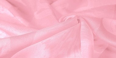 Doku, arkaplan, desen, ipek kumaş, pembe. Projektörleriniz huzura kavuşacak. Pastel renkli bu hassas kumaş illüzyon ve fantezi yaratacak..