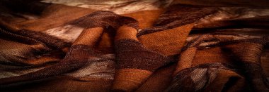 Doku, arkaplan, tasarım, açık şeffaf ipek kumaş kahverengi, Yumuşak dokunmatik malzeme bir renk gökkuşağı içinde mevcut Projelerinizin son gelişmeleri ile harmanlamak için