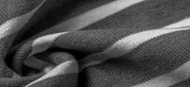 Doku, arkaplan, desen, tasarım, gri ve beyaz yün çizgilerden kumaş, yün örgü, zarif ve hoş bir çalışma. Projelerin için harika..