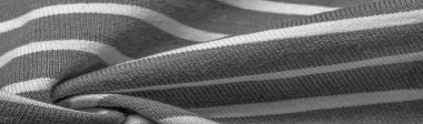 Doku, arkaplan, desen, tasarım, gri ve beyaz yün çizgilerden kumaş, yün örgü, zarif ve hoş bir çalışma. Projelerin için harika..