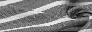 Doku, arkaplan, desen, tasarım, gri ve beyaz yün çizgilerden kumaş, yün örgü, zarif ve hoş bir çalışma. Projelerin için harika..
