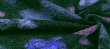 Doku, arkaplan, dekor, modern, tekstil, sanat, tasarım, renkli kelebek desenli siyah yün kumaş