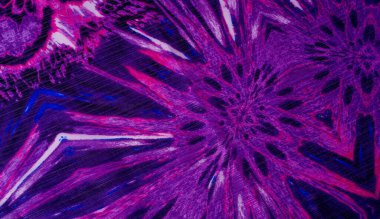 Doku, arka plan, desen. Soyut renkli çiçek deseni 100% saf ipek Krep de Chine ipek kumaş, mor pembe mavi beyaz tonları. Size ilham verecek bir şey arıyorsanız,