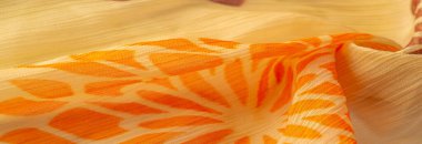 Doku, arkaplan, desen, duyular, turuncu kırmızı sarı çiçek, foulard ince kumaş ya da düz dokuma, ipekten ya da ipekten ya da pamuktan yapılmış bir karışımdır.. 